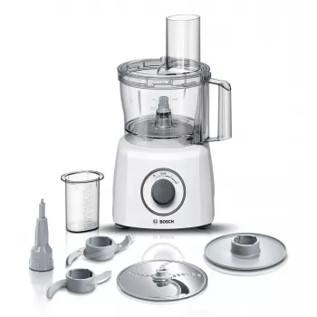 Virtuves kombains Bosch MCM3100W — 800 W, 2,3 L bļoda, 2 ātrumi, turbo, balts