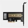 AXAGON ECO PCEM2-N PCIE NVME M.2 adapteris iekšējais adapteris PCI-Express x4 NVMe M.2 SSD cietā diska pievienošanai datoram