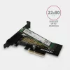 AXAGON ECO PCEM2-N PCIE NVME M.2 adapteris iekšējais adapteris PCI-Express x4 NVMe M.2 SSD cietā diska pievienošanai datoram