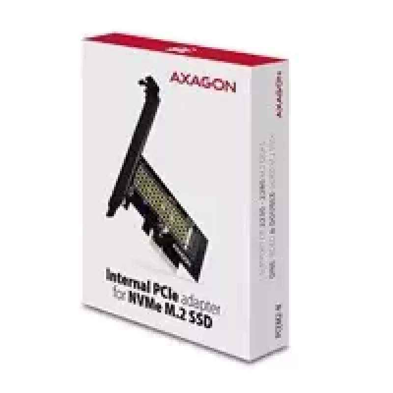AXAGON ECO PCEM2-N PCIE NVME M.2 adapteris iekšējais adapteris PCI-Express x4 NVMe M.2 SSD cietā diska pievienošanai datoram