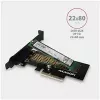 AXAGON ECO PCEM2-N PCIE NVME M.2 adapteris iekšējais adapteris PCI-Express x4 NVMe M.2 SSD cietā diska pievienošanai datoram