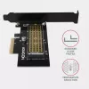 AXAGON ECO PCEM2-N PCIE NVME M.2 adapteris iekšējais adapteris PCI-Express x4 NVMe M.2 SSD cietā diska pievienošanai datoram