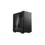 PC korpuss DeepCool MACUBE 110 Midi Tower Melns — microATX/Mini-ITX, rūdīts stikls, atbalsta GPU 320 mm, CPU dzesētāju 165 mm
