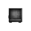 PC korpuss DeepCool MACUBE 110 Midi Tower Melns — microATX/Mini-ITX, rūdīts stikls, atbalsta GPU 320 mm, CPU dzesētāju 165 mm