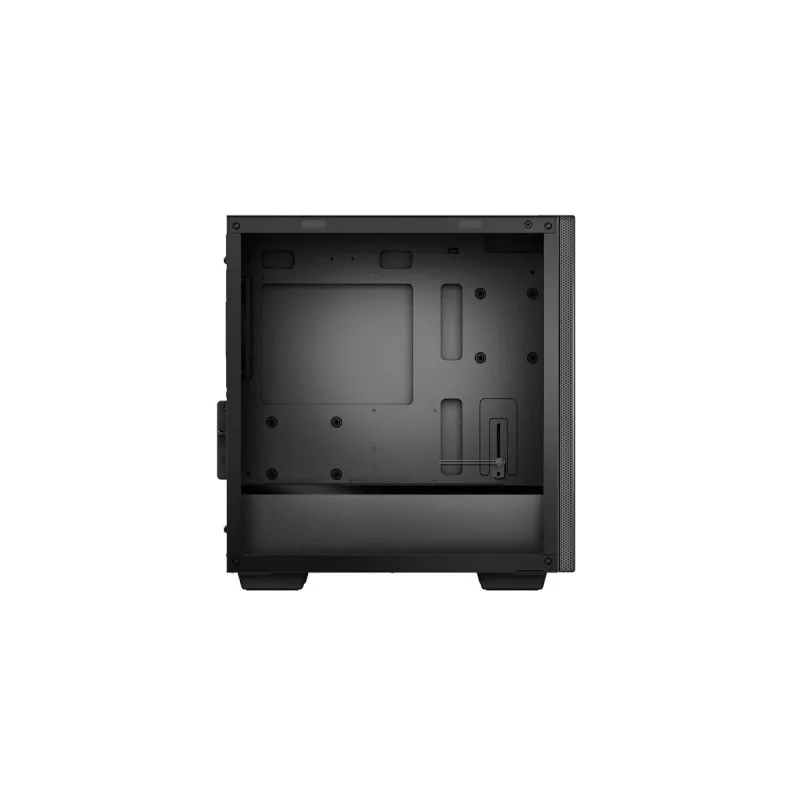 PC korpuss DeepCool MACUBE 110 Midi Tower Melns — microATX/Mini-ITX, rūdīts stikls, atbalsta GPU 320 mm, CPU dzesētāju 165 mm