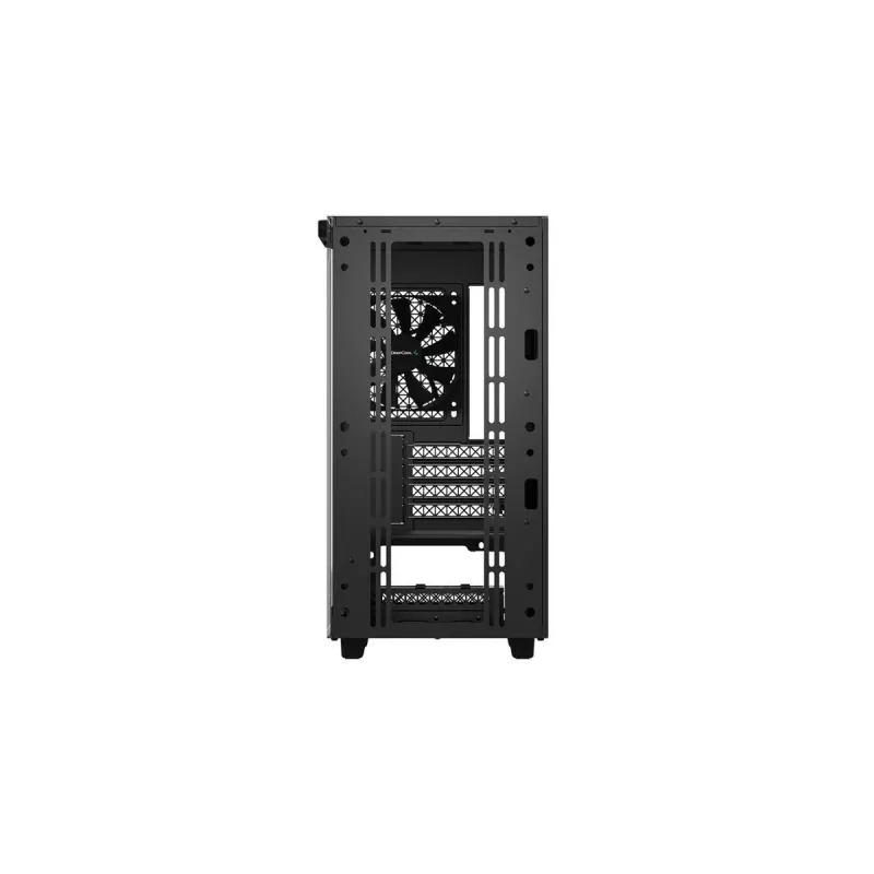 PC korpuss DeepCool MACUBE 110 Midi Tower Melns — microATX/Mini-ITX, rūdīts stikls, atbalsta GPU 320 mm, CPU dzesētāju 165 mm