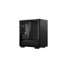 PC korpuss DeepCool MACUBE 110 Midi Tower Melns — microATX/Mini-ITX, rūdīts stikls, atbalsta GPU 320 mm, CPU dzesētāju 165 mm