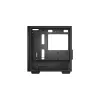 PC korpuss DeepCool MACUBE 110 Midi Tower Melns — microATX/Mini-ITX, rūdīts stikls, atbalsta GPU 320 mm, CPU dzesētāju 165 mm