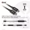 CLUB3D USB 3.2 Gen2 Type C to C Active Bi-directional kabelis 8K60Hz M/M 5m/16.4ft