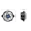 ARCTIC Alpine 23 - Compact AMD CPU-Cooler Processor Air cooler 9 cm Aluminium, Melns 1 gab.