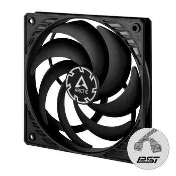 ARCTIC P12 Slim PWM PST spiediena optimizēts 120 mm PWM ventilators ar integrētu Y-kabeli