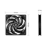 ARCTIC P12 Slim PWM PST spiediena optimizēts 120 mm PWM ventilators ar integrētu Y-kabeli