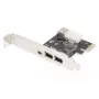 DIGITUS IEEE 1394a interfeisa karte, Pci-e, 3 porti, 1x ext. 1394mini, 2x ext. 1394a porti