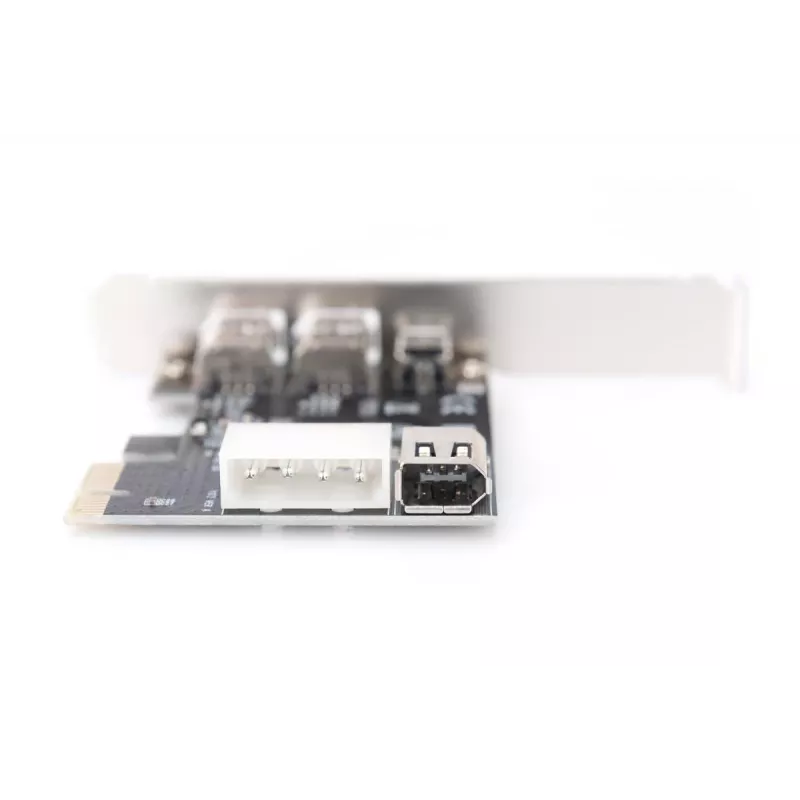 DIGITUS IEEE 1394a interfeisa karte, Pci-e, 3 porti, 1x ext. 1394mini, 2x ext. 1394a porti