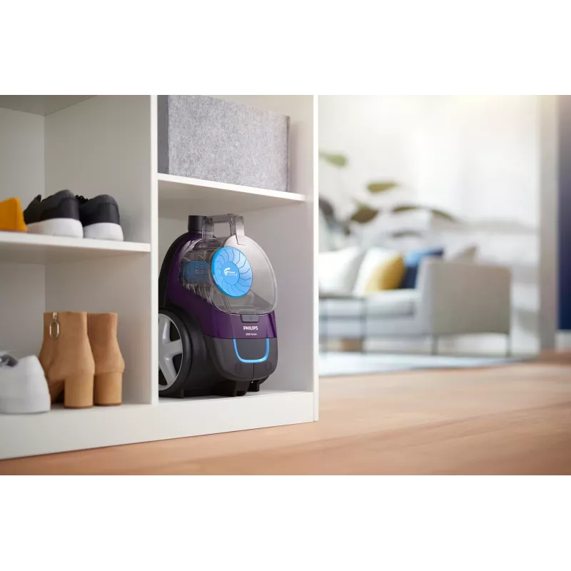 Philips 3000 series FC9333/09 putekļu sūcējs 1,5 L cilindriskais putekļu sūcējs sausajai tīrīšanai 900 W bez putekļu maisiņa