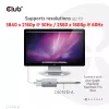 CLUB3D USB3.2 Gen1 Type-C uz Dual Link DVI-D HDCP OFF versijas aktīvais adapters M/F Apple Cinema Displays
