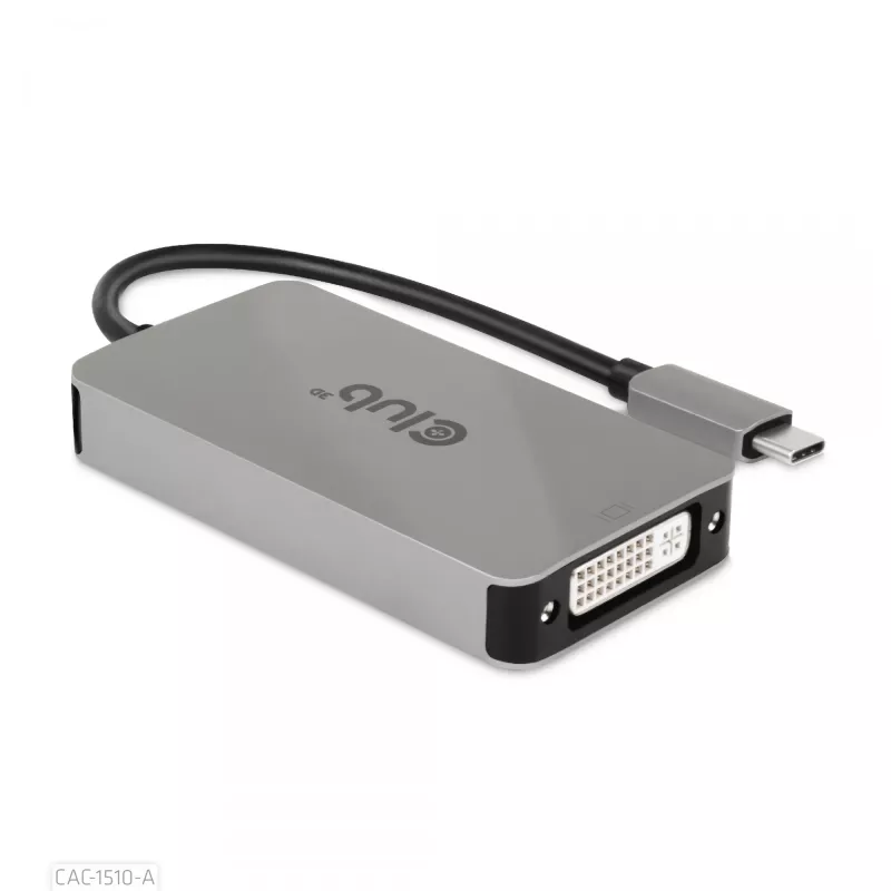 CLUB3D USB3.2 Gen1 Type-C uz Dual Link DVI-D HDCP OFF versijas aktīvais adapters M/F Apple Cinema Displays