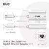 USB3.2 Gen1 Type-C uz Gigabit Ethernet adapteris CLUB3D CAC-1519