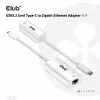 USB3.2 Gen1 Type-C uz Gigabit Ethernet adapteris CLUB3D CAC-1519