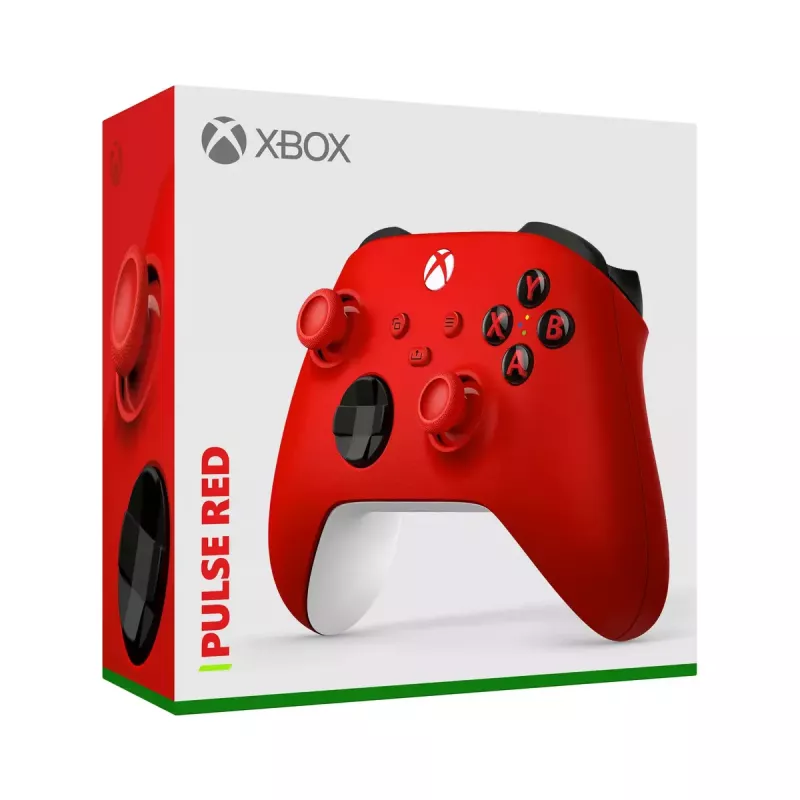 Microsoft Xbox bezvadu kontrolieris sarkans