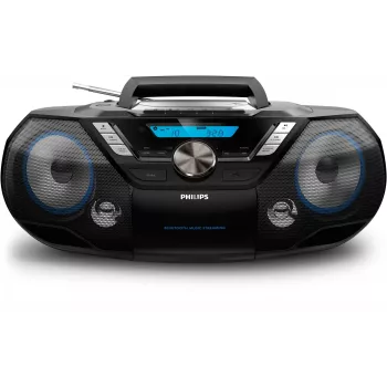 Philips CD Soundmachine AZB798T/12, Analog & digital, DAB, DAB+, FM, Player, CD, CD-R, CD-RW, Fast Backward, Fast forward, Next, Previous, Program, Repeat, Shuffle, 12 W