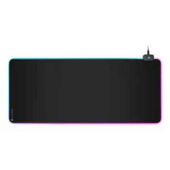 Spēļu peles paliktnis CORSAIR MM700 RGB — 930×400 mm, 4 mm biezums, gumijas pamatne, ar USB darbināms LED fona apgaismojums, melns