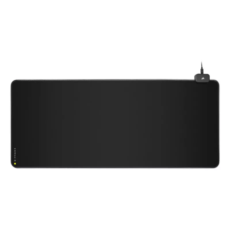 Spēļu peles paliktnis CORSAIR MM700 RGB — 930×400 mm, 4 mm biezums, gumijas pamatne, ar USB darbināms LED fona apgaismojums, melns