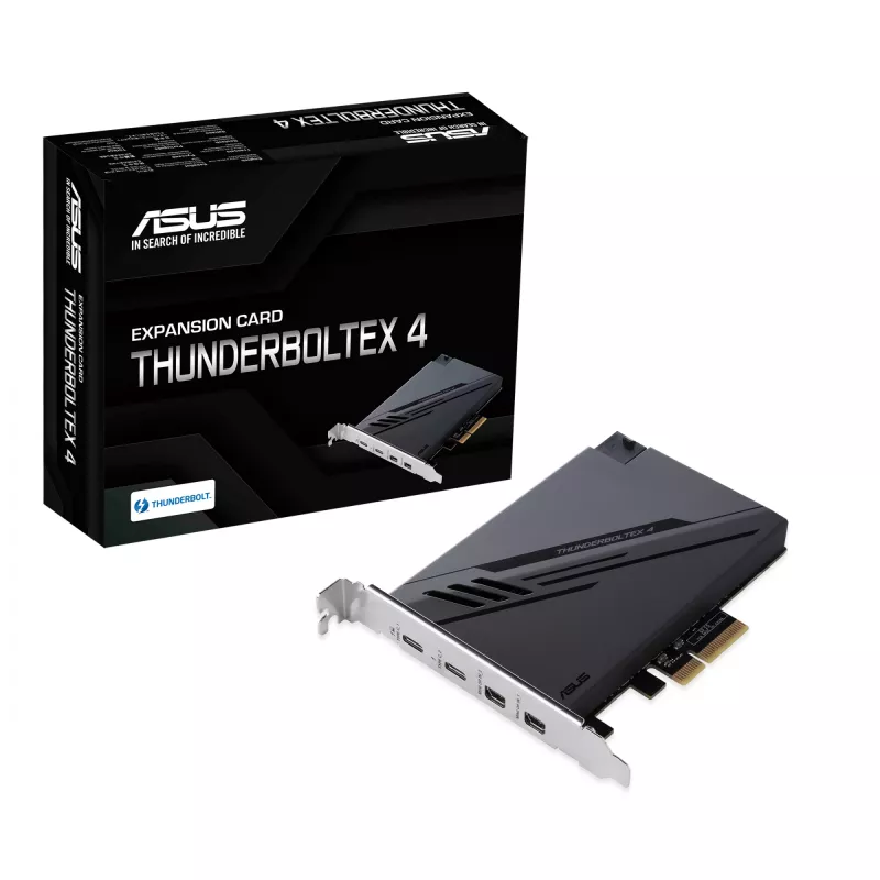 ASUS ThunderboltEX 4 interfeisa kartes/adapteris Iekšējais Mini DisplayPort, PCIe, Thunderbolt, USB 2.0, USB 3.2 Gen 2 (3.1 Gen 2)
