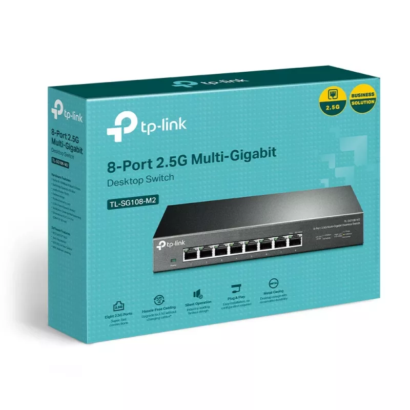 Nepārvaldāms slēdzis TP-Link TL-SG108-M2 8 portu 2.5G galddatoram