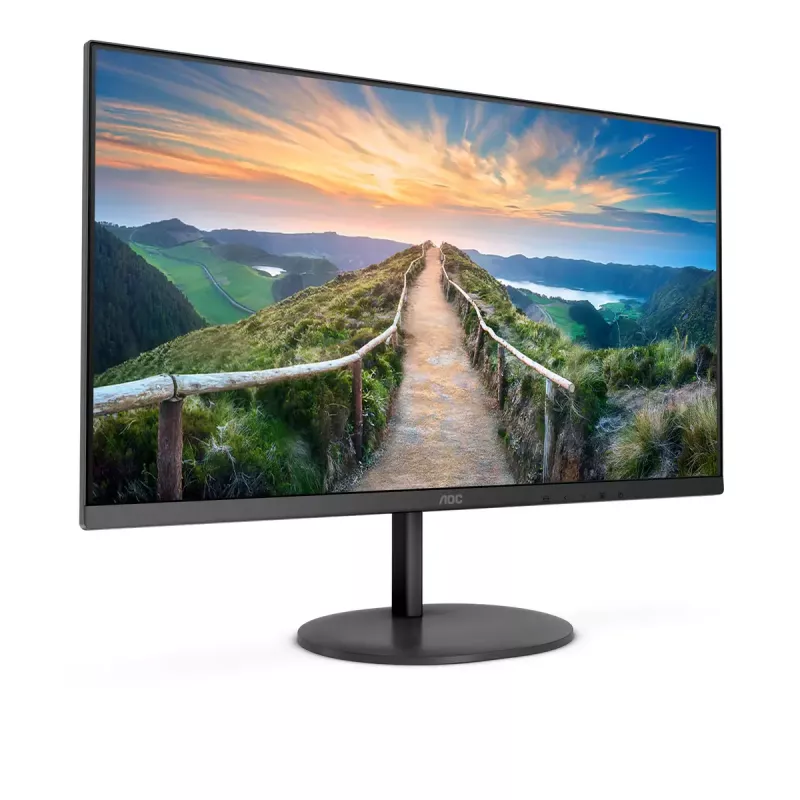 AOC V4 Q24V4EA datora monitors 60,5 cm (23,8 collas) 2560 x 1440 pikseļi 2K Ultra HD LED Melns