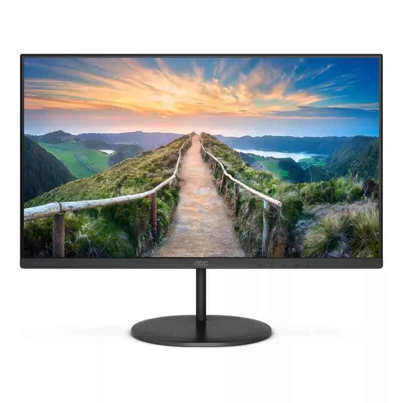 AOC V4 Q24V4EA datora monitors 60,5 cm (23,8 collas) 2560 x 1440 pikseļi 2K Ultra HD LED Melns