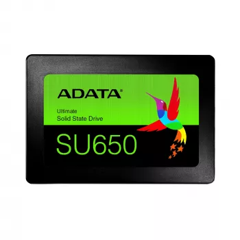 2.5 collu SATA III SSD ADATA ASU650SS-256GT-R 256 GB — 520 MB/s lasīšana, 450 MB/s rakstīšana, 3D NAND