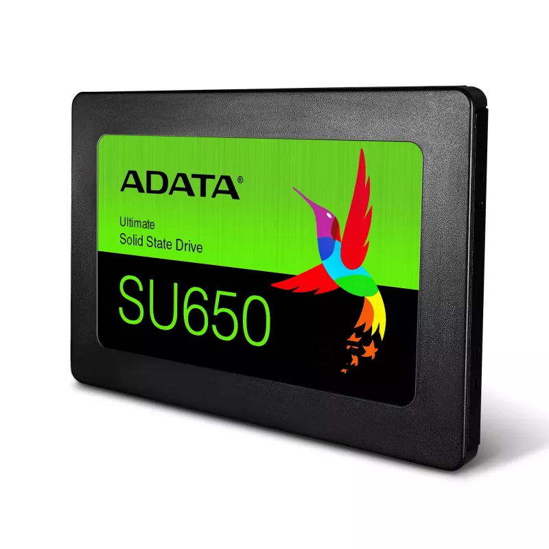 2.5 collu SATA III SSD ADATA ASU650SS-256GT-R 256 GB — 520 MB/s lasīšana, 450 MB/s rakstīšana, 3D NAND