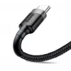 BASEUS pīts Cafule ātrās uzlādes kabelis - USB Typee-A uz Type-C 2A - 3m - pelēks/melns (neilons)