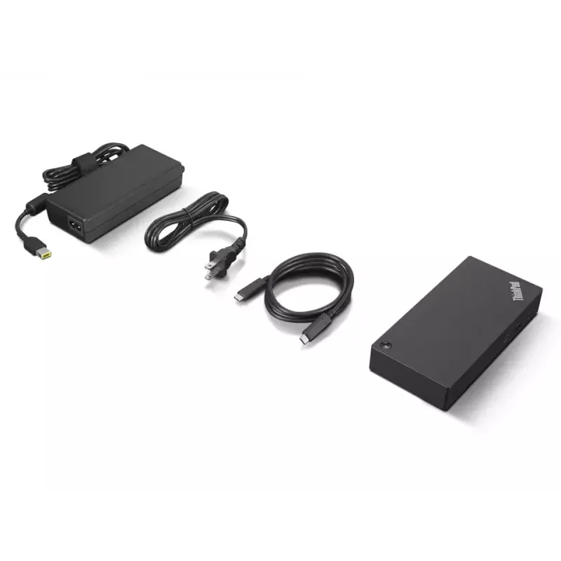 Lenovo ThinkPad Universal USB-C dokstacija, vadu, USB 3.2 Gen 1 (3.1 Gen 1) Type-C, melna