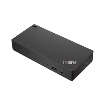 Lenovo ThinkPad Universal USB-C dokstacija, vadu, USB 3.2 Gen 1 (3.1 Gen 1) Type-C, melna