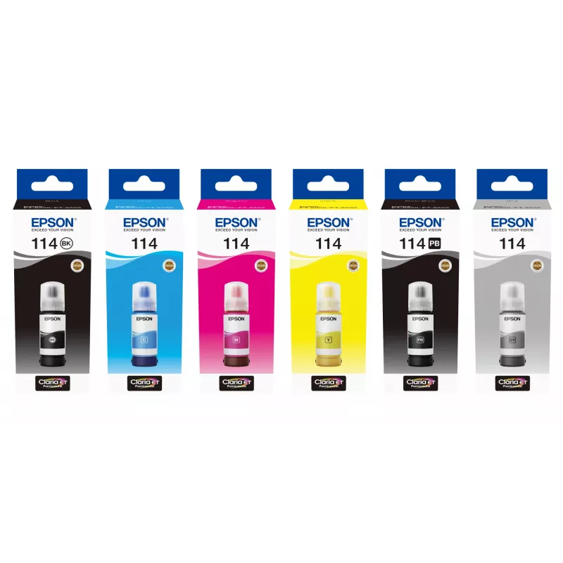 Cartridge Epson 114 fuksīna C13T07B340