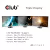 CLUB3D USB Type C 3.2 Gen1 Triple Display Dynamic PD Charging Dock 100W PD lādētāja dokstacija