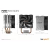 be quiet! PURE ROCK SLIM 2 procesora dzesētājs 9,2 cm sudraba 1 gab.