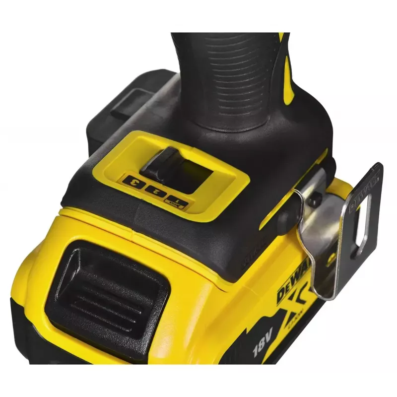 Bezvadu elektroinstrumentu kombinētais komplekts DeWalt DCK266P2T — 18V, 2×5.0Ah akumulatori, trieciengrieznis un kombinētais urbis, lādētājs, kaste