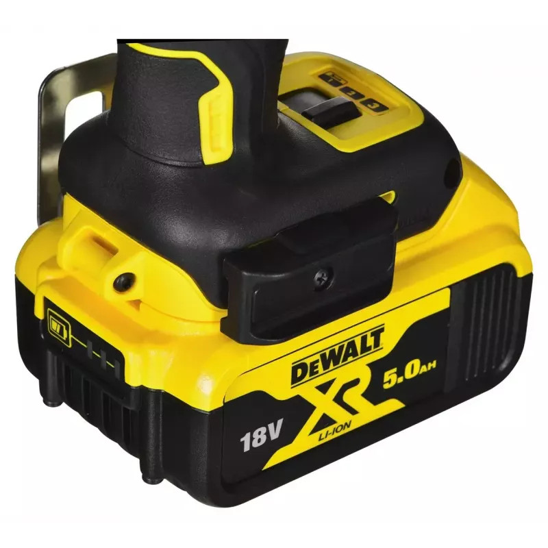 Bezvadu elektroinstrumentu kombinētais komplekts DeWalt DCK266P2T — 18V, 2×5.0Ah akumulatori, trieciengrieznis un kombinētais urbis, lādētājs, kaste
