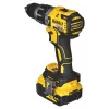 Bezvadu elektroinstrumentu kombinētais komplekts DeWalt DCK266P2T — 18V, 2×5.0Ah akumulatori, trieciengrieznis un kombinētais urbis, lādētājs, kaste