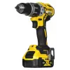Bezvadu elektroinstrumentu kombinētais komplekts DeWalt DCK266P2T — 18V, 2×5.0Ah akumulatori, trieciengrieznis un kombinētais urbis, lādētājs, kaste
