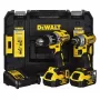 Bezvadu elektroinstrumentu kombinētais komplekts DeWalt DCK266P2T — 18V, 2×5.0Ah akumulatori, trieciengrieznis un kombinētais urbis, lādētājs, kaste