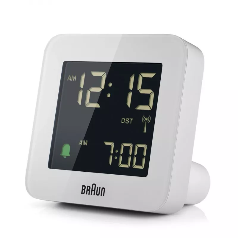Braun BC09-DCF digitālais modinātājpulkstenis balts