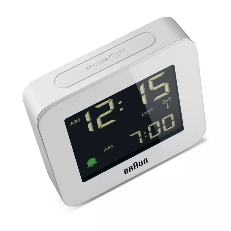 Braun BC09-DCF digitālais modinātājpulkstenis balts