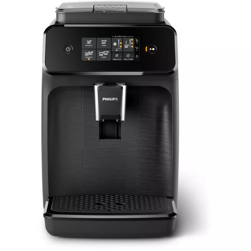 Espresso automāts Philips EP1200/00 — pilnībā automātisks, 1,8 L ūdens tvertne, 15 bāri, keramikas dzirnaviņas, 275 g pupiņu tvertne