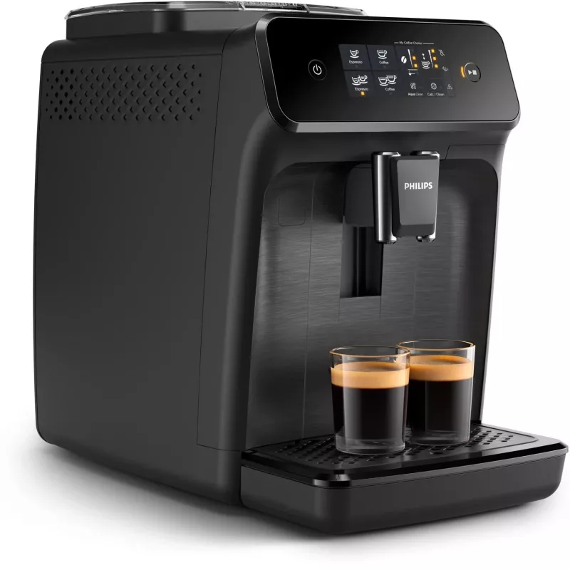 Espresso automāts Philips EP1200/00 — pilnībā automātisks, 1,8 L ūdens tvertne, 15 bāri, keramikas dzirnaviņas, 275 g pupiņu tvertne
