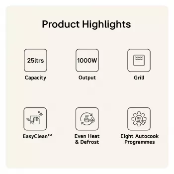LG MH6535GIS mikroviļņu krāsns melna Kombinētā mikroviļņu krāsns Virs plīts 25 L 1000 W