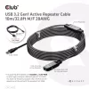 CLUB3D USB 3.2 Gen1 aktīvais atkārtotāja kabelis 10 m / 32.8ft M/F 28AWG